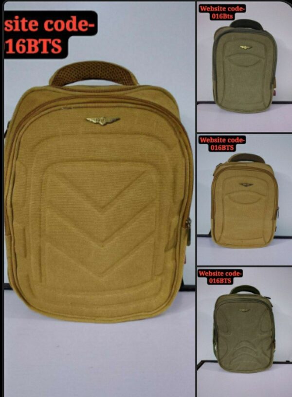 14INCH HANLIN KHAKI BAG - 016BTS