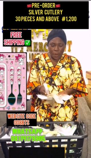 SILVER CUTLERY SET - 008BTS