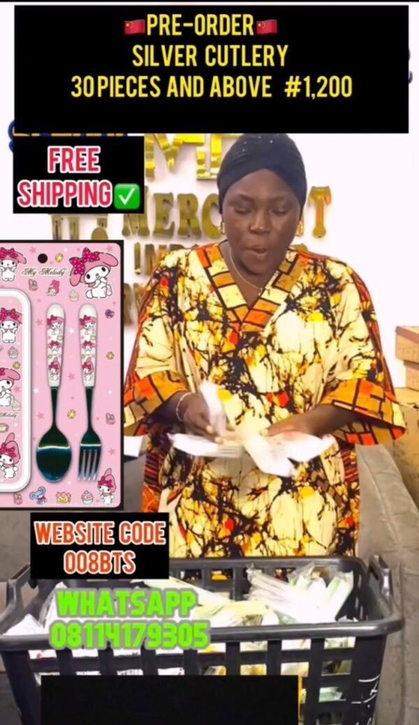 SILVER CUTLERY SET - 008BTS