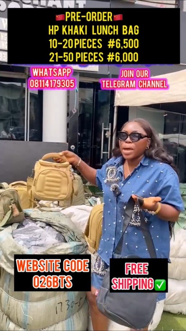 HP KHAKI LUNCH BAG - 026BTS