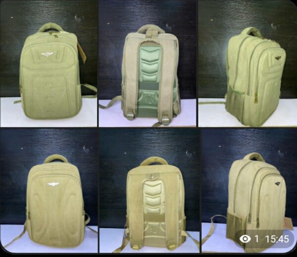HANLIN KHAKI SCHOOL BAG - 035BTS