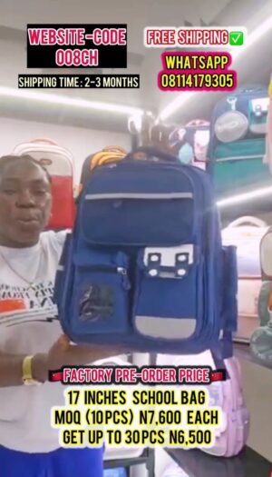 17 INCHES SCHOOLBAG-008CH