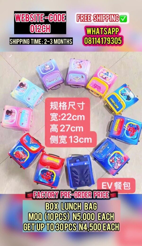 BOX LUNCH BAG  012CH