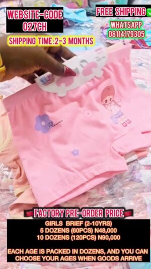 GIRLS BRIEF (2-10YEARS)-027CH