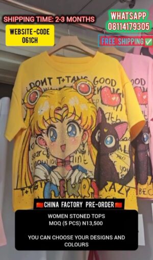 WOMEN STONED TOPS-061CH